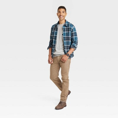 New - Goodfellow & Co Men Fleece Knit Button Down Shirt Jacket Heavyweight Long Sleeve Goodfellow & CoBullseye Deals