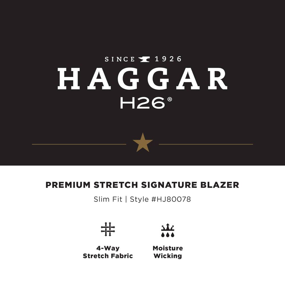 New - Haggar H26 Men's Slim Fit Sport Coat - Blue 40