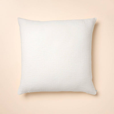 New - 26"x26" Gauze Stitch Pin Dot Euro Throw Pillow Cover Sour Cream - Hearth & Hand™ with Magnolia