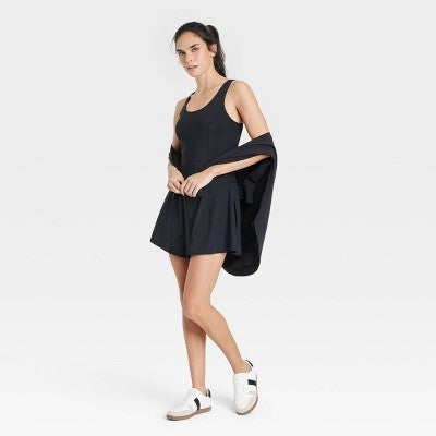 New - JoyLab Women's Knit Lace Up Active Athletic Tennis Dress with Pockets JoyLabBullseye Deals