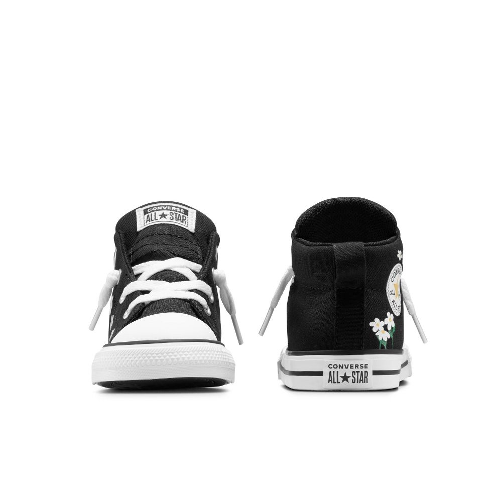 New - Converse Toddler Street Mid Top Sneakers - Black 6T