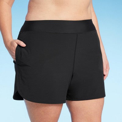 Lands' End Women's Swim Shorts Swimwear Bottom Board Shorts Swimsuits UPF 50+ Lands' EndBullseye Deals