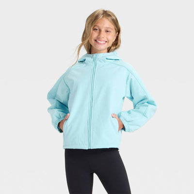 New - Girls' Softshell Jacket - All In Motion™ Blue XS