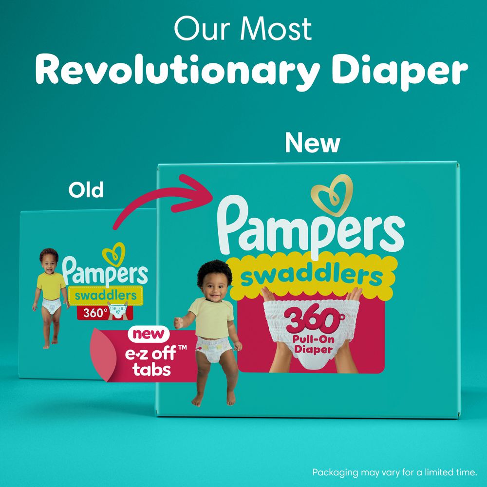 New - Pampers Swaddlers 360 Disposable Diapers - Size 7 - 68ct
