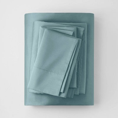 Open Box - 500 Thread Count Washed Supima Sateen Solid Sheet Set - Casaluna CasalunaBullseye Deals
