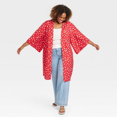 New - Ava & Viv Womens Plus High Rise Wide Leg Wide-Leg Jeans Ava & VivBullseye Deals