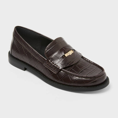 Open Box - Women’s Phyllis Penny Loafers with Memory Foam Insole – A New Day™ Brown 11