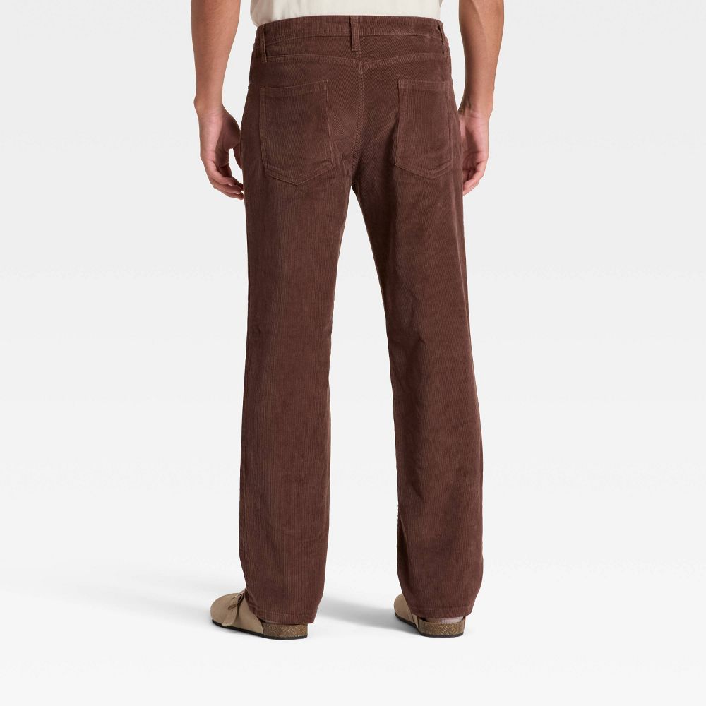 New - Men's Straight Fit Corduroy 5-Pocket Pants - Goodfellow & Co™ Brown 30x34