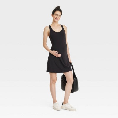 New - Isabel Maternity Women's Midi Active Dress with Shorts Isabel Maternity by Ingrid & IsabelBullseye Deals