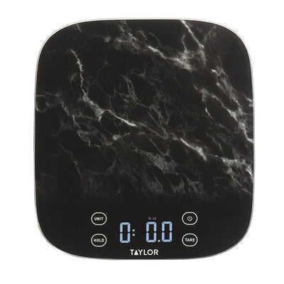 New - Taylor 22lb Waterproof Digital Kitchen Food Scale Black
