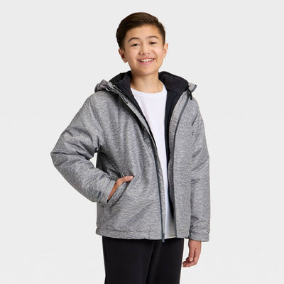 Open Box - Kids' 3-in-1 Jacket - All In Motion™ Heather Gray L