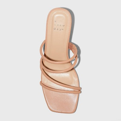 New - A New Day Women's Chunky Block Heel Slip On Mule Sandals A New DayBullseye Deals