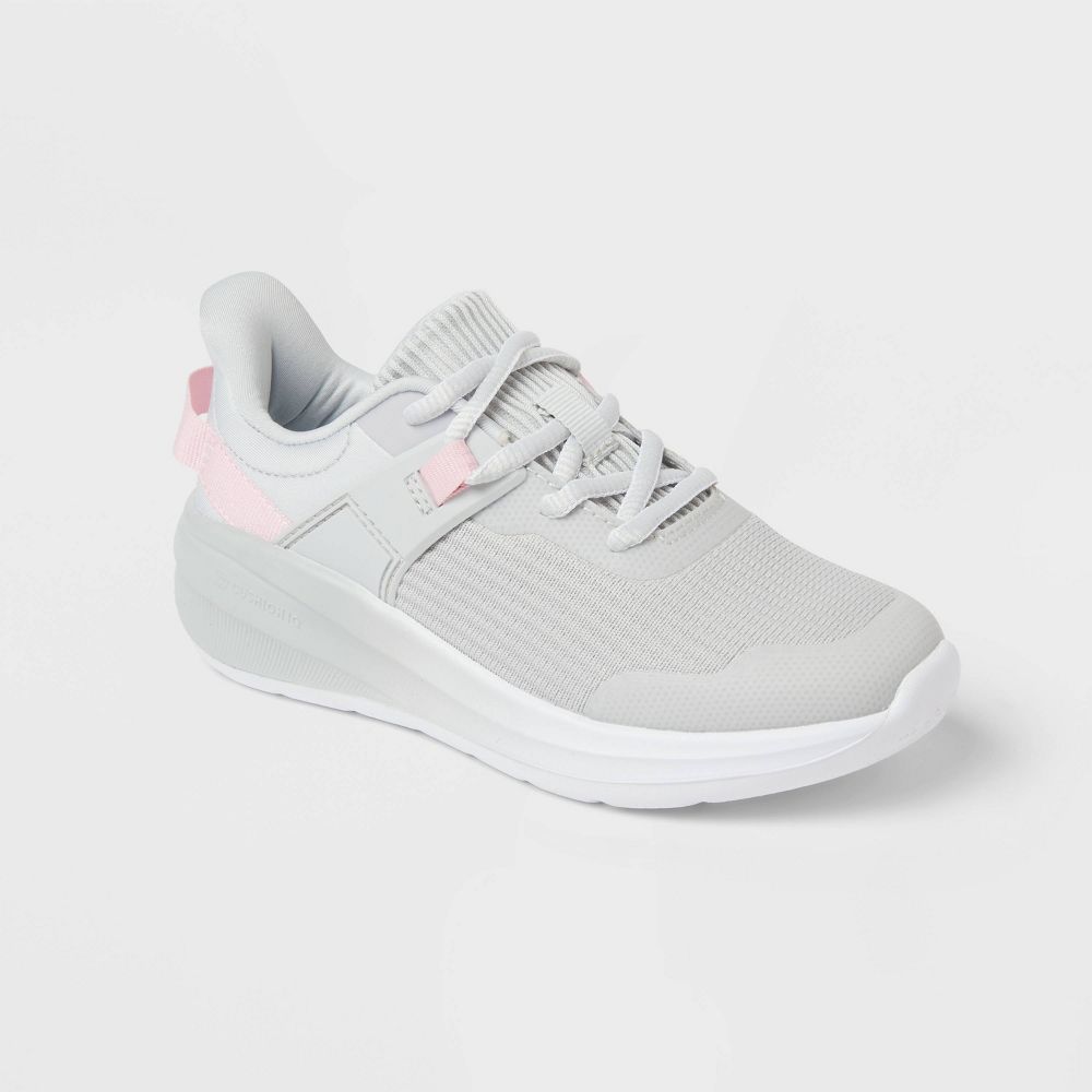 Open Box - Kids' Ira Lace-Up Performance Sneakers - All In Motion™ Gray 5