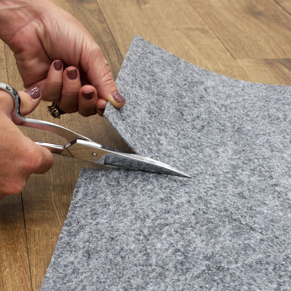 New - Karastan 5'x8' All Purpose Rug Pad Gray: Skid-Resistant Rectangle Carpet Pad, Latex Backing, 96"x60"