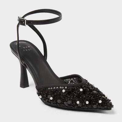 New - Women’s Ruth Heels with Memory Foam Insole - A New Day™ Black 10