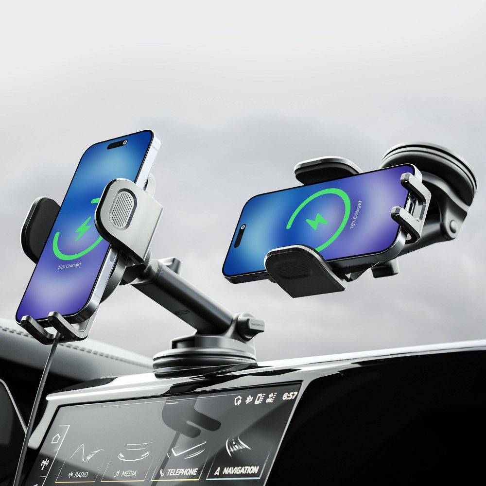 New - Bracketron PwrUp TripGrip Window/Dash Mount - Black