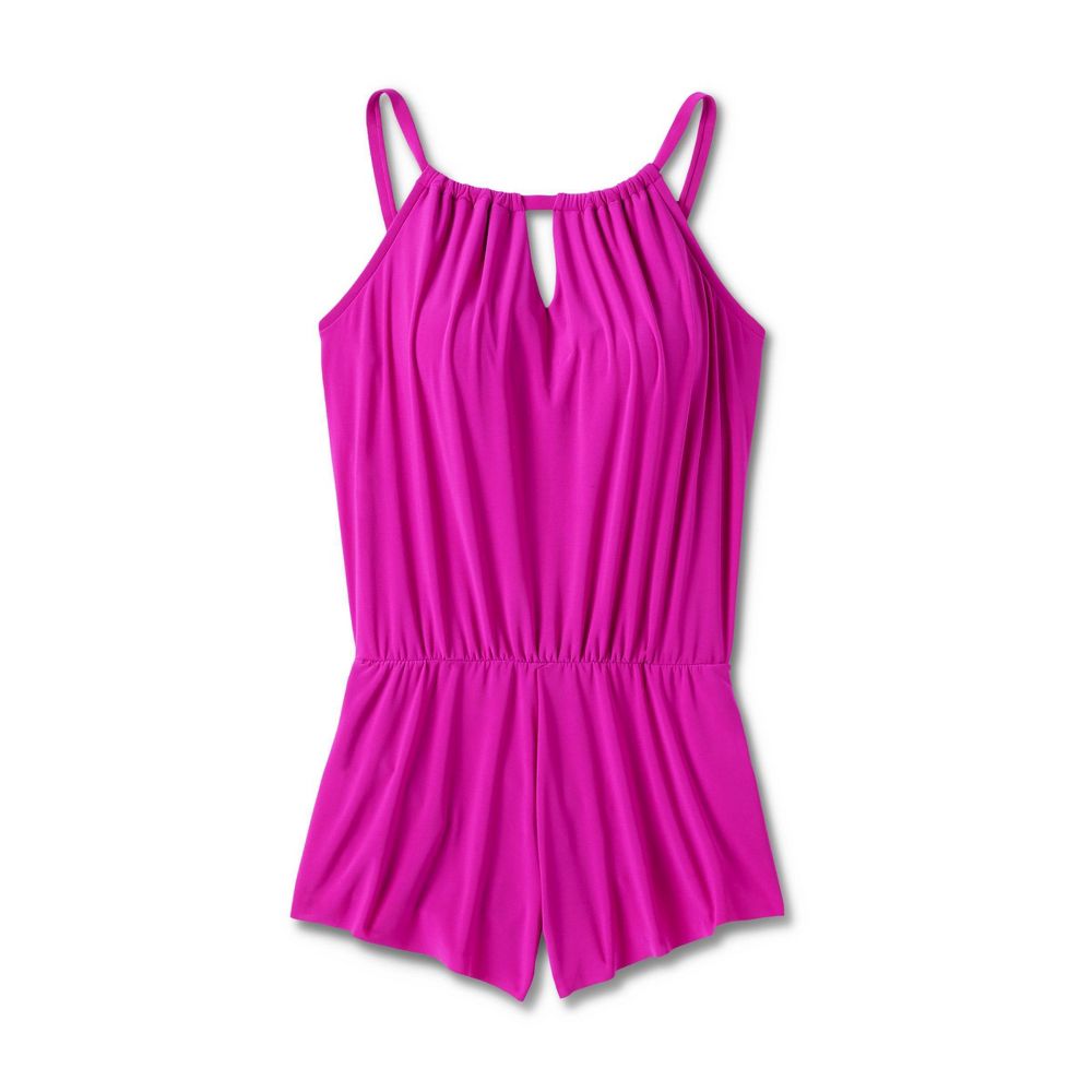 New - Aqua Green Women's Swim Romper One Piece Swimsuit with Pocket UPF 50+ Aqua GreenBullseye Deals