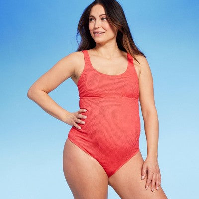 Isabel Maternity Women's Crinkle One Piece Maternity Swimwear Isabel Maternity by Ingrid & IsabelBullseye Deals