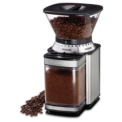 New - Cuisinart Automatic Burr Mill - Stainless Steel - DBM-8P1: 18 Settings, Electric Coffee Grinder, 32 Cup Capacity, Safety Interlock