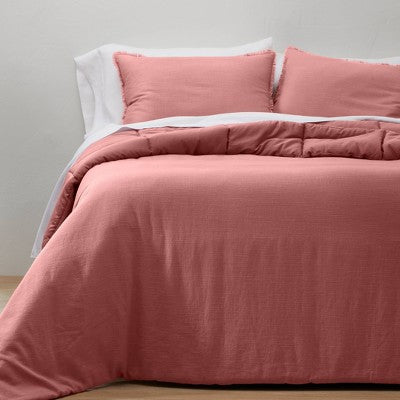 Heavyweight Linen Blend Comforter & Sham Set - Casaluna™ CasalunaBullseye Deals