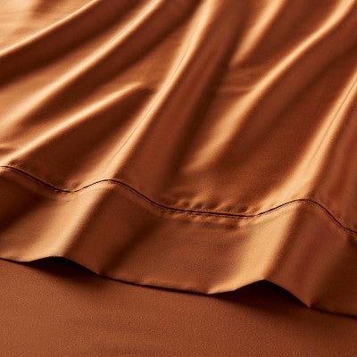 New - Threshold 320TC Satin 4-Piece Sheet Set Cooling Soft TENCEL Lyocell ThresholdBullseye Deals