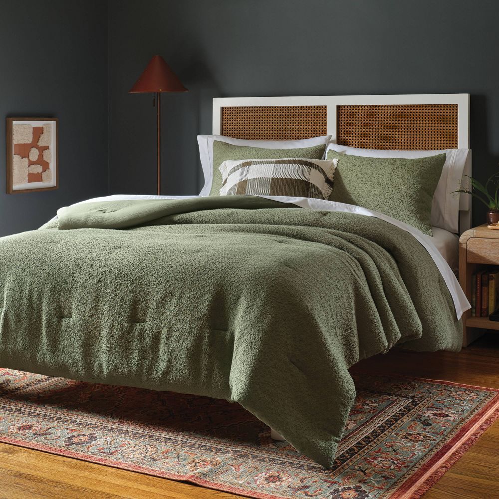 Open Box - Full/Queen Boucle Comforter Set Green - Threshold™