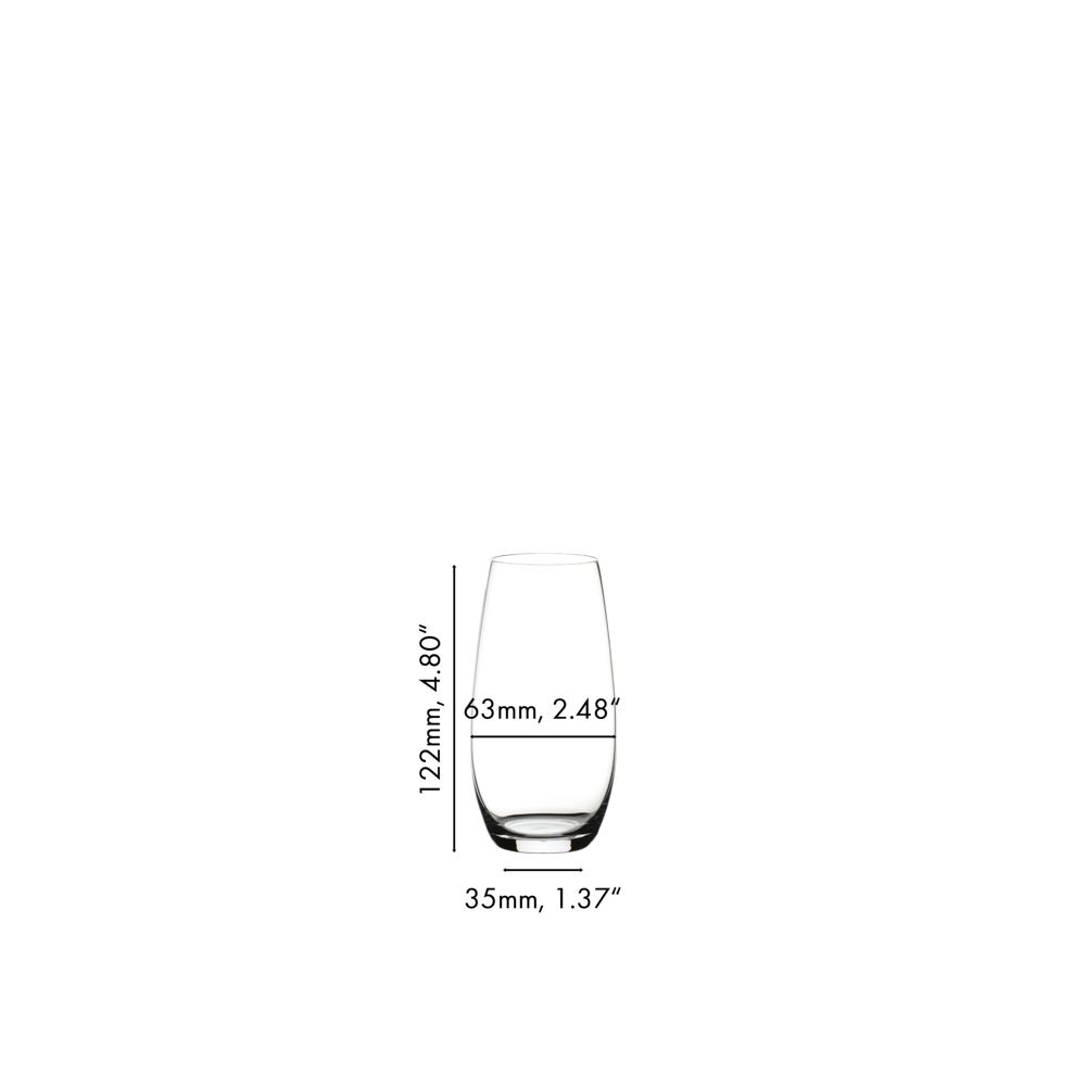 New - Riedel (Set of 2) 9.25 fl oz O Wine Tumbler Champagne Glasses