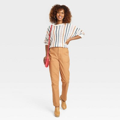 Open Box - Knox Rose Women's Classic Straight Leg Full Pants Lightweight Knox RoseBullseye Deals