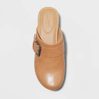 New - Universal Thread Women's 2" Chunky Block Low Heel Slip On Clogs Memory Foam Universal ThreadBullseye Deals