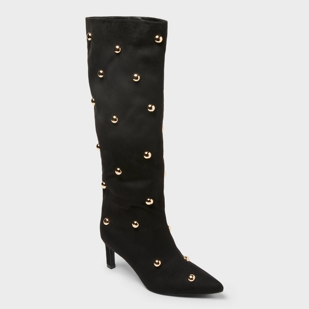 Open Box - Women’s Justice Boots with Memory Foam Insole – A New Day™ Jet Black 7.5