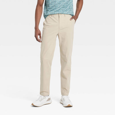 Open Box - Men's Lifestyle 360 Trouser Pants - All In Motion™ Almond 32x32: Moisture Wicking, Quick Dry, UPF 50+