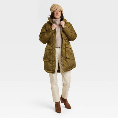 Universal Thread Women's Plus Zipper Winter Arctic Parka Jacket Fabric Universal ThreadBullseye Deals