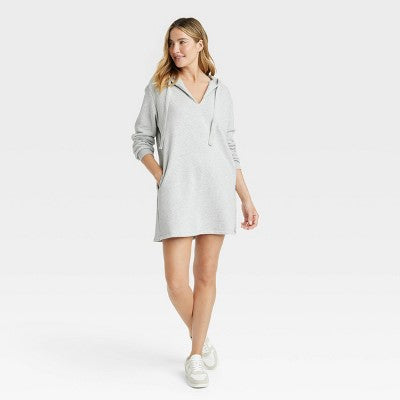 New - Women's Long Sleeve Mini Fleece Tunic Dress - Universal Thread Universal ThreadBullseye Deals