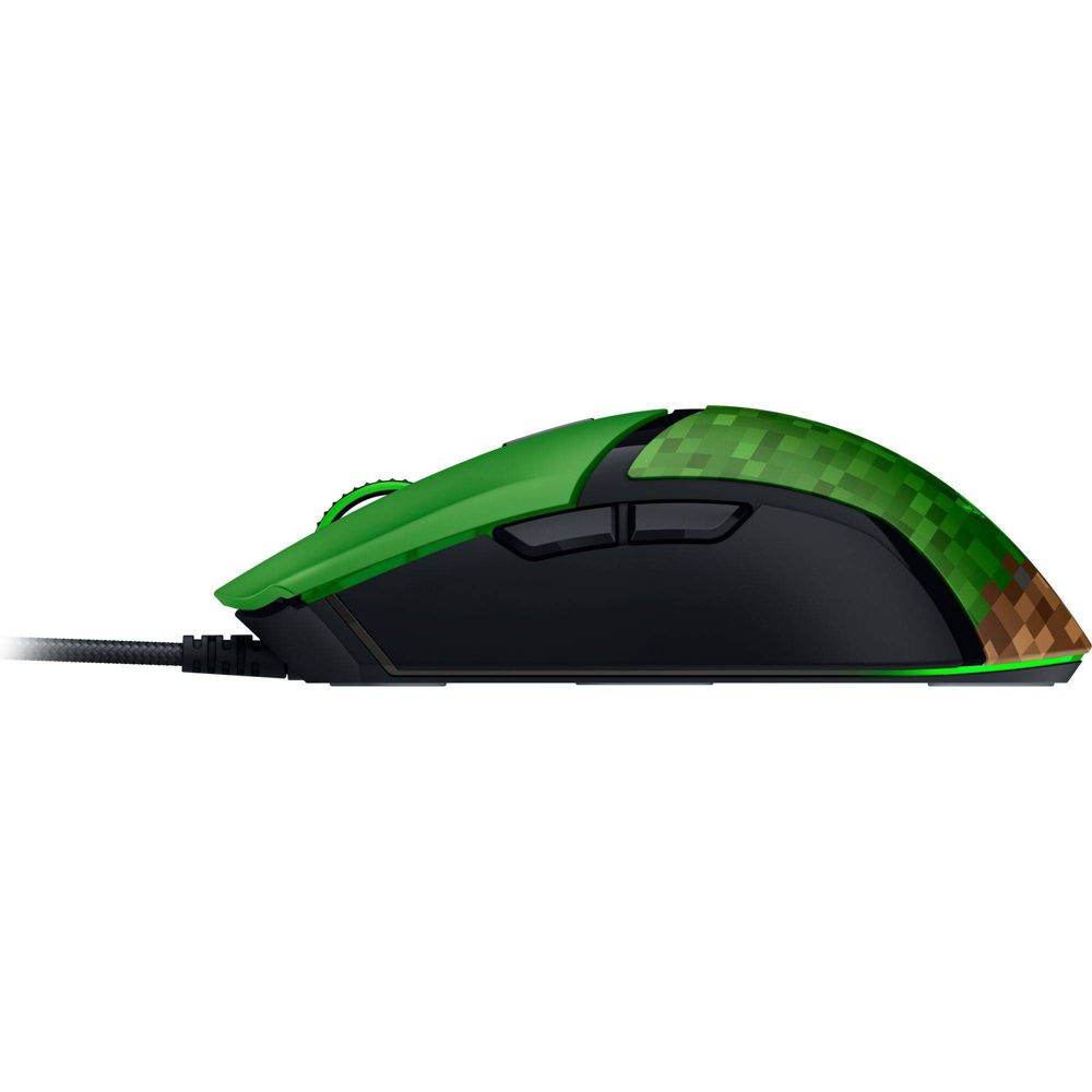 New - Razer Cobra Customizable Gaming Mouse - Minecraft Edition: Wired Precision Device