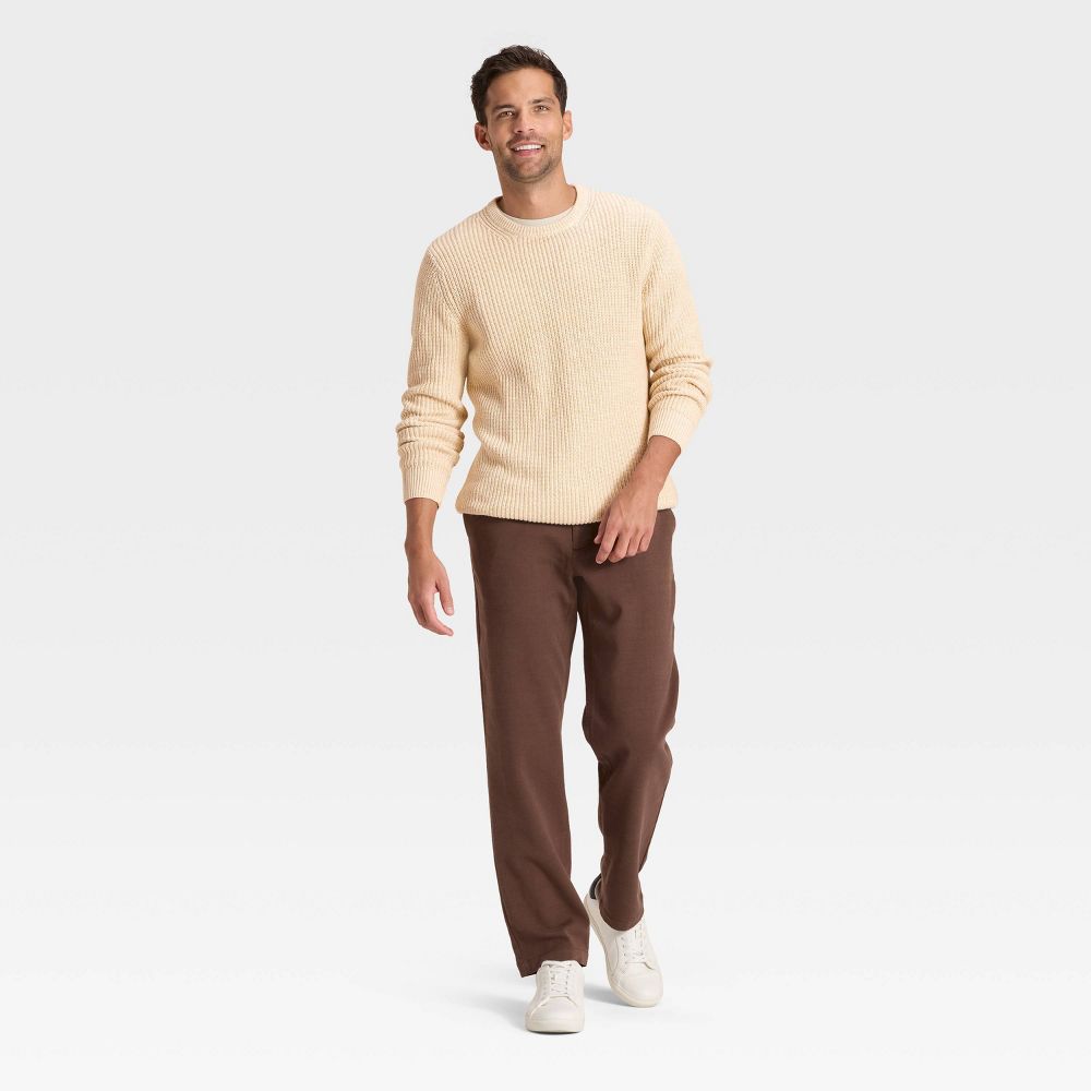 Open Box - Men's Marled Crewneck Sweater - Goodfellow & Co™ Cream L