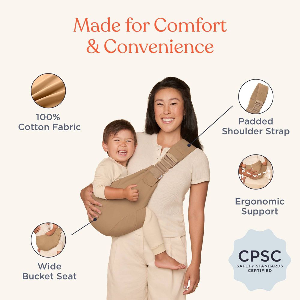 New - Ergobaby Upsie Sling Baby Carrier - Camel