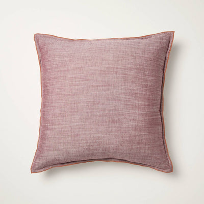 New - 26"x26" Euro Square Throw Pillow Burgundy - Hearth & Hand™ with Magnolia