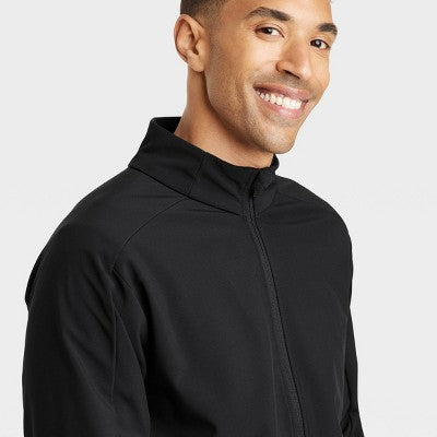 New - All In Motion Men's Zip-Up Winter Wind-Resistant Softshell Jacket All in MotionBullseye Deals