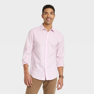 New - Goodfellow & Co Men's Tie Collared Button-Down Dress Shirt Smart Casual Goodfellow & CoBullseye Deals