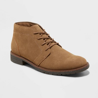 New - Goodfellow & Co Men's Faux Suede Ankle Chukka Boots Lace-Up Casual Dress Boots Goodfellow & CoBullseye Deals