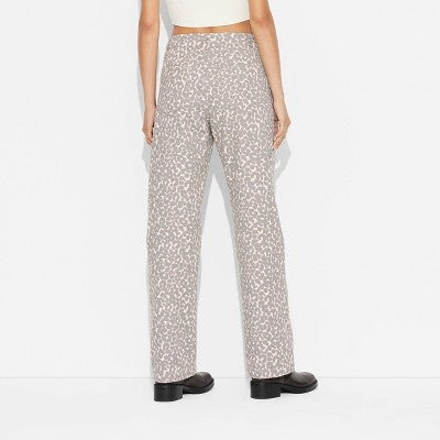 New - Women's Mid-Rise 90's Relaxed Straight Pants - Wild Fable Wild FableBullseye Deals
