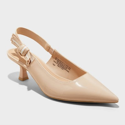 New - Women's Milan Slingback Kitten Pumps - A New Day A New DayBullseye Deals