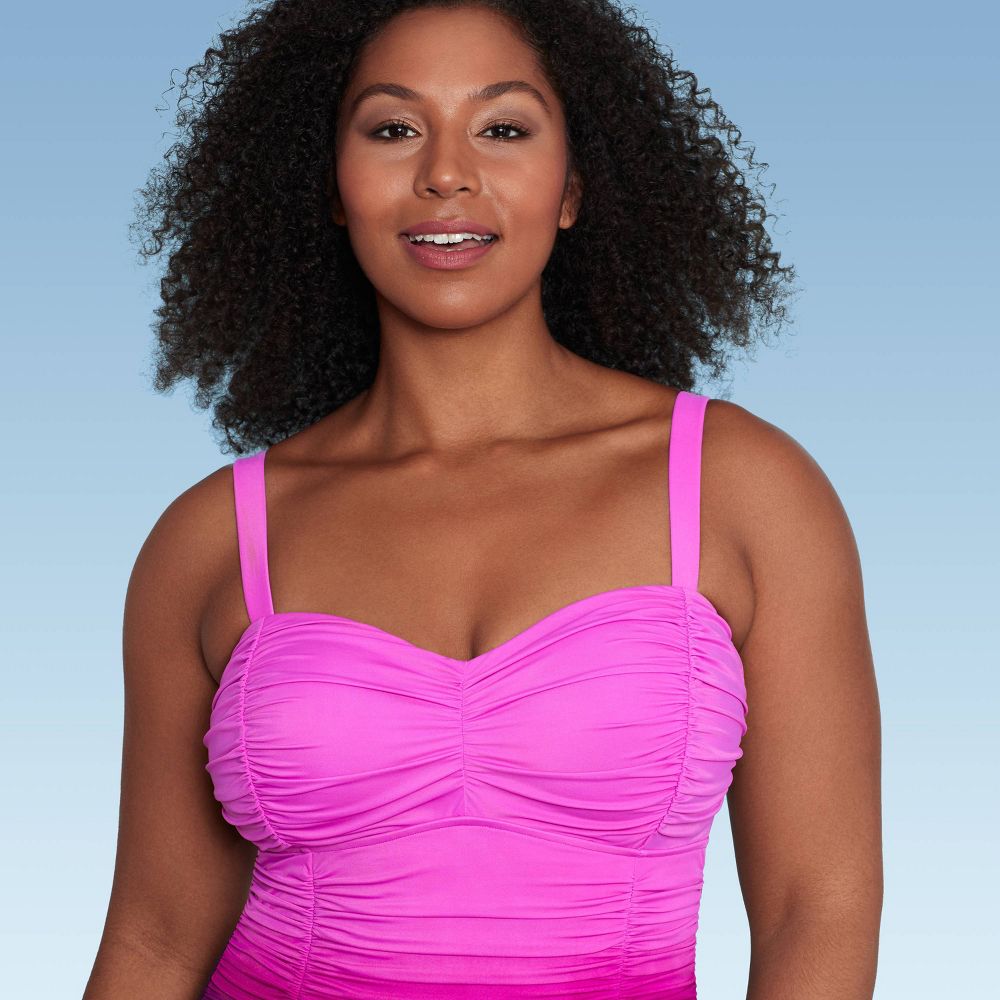 New - Aqua Green Shape + Style Women's One Piece Swimsuit UPF 50+ Swimwear Aqua GreenBullseye Deals