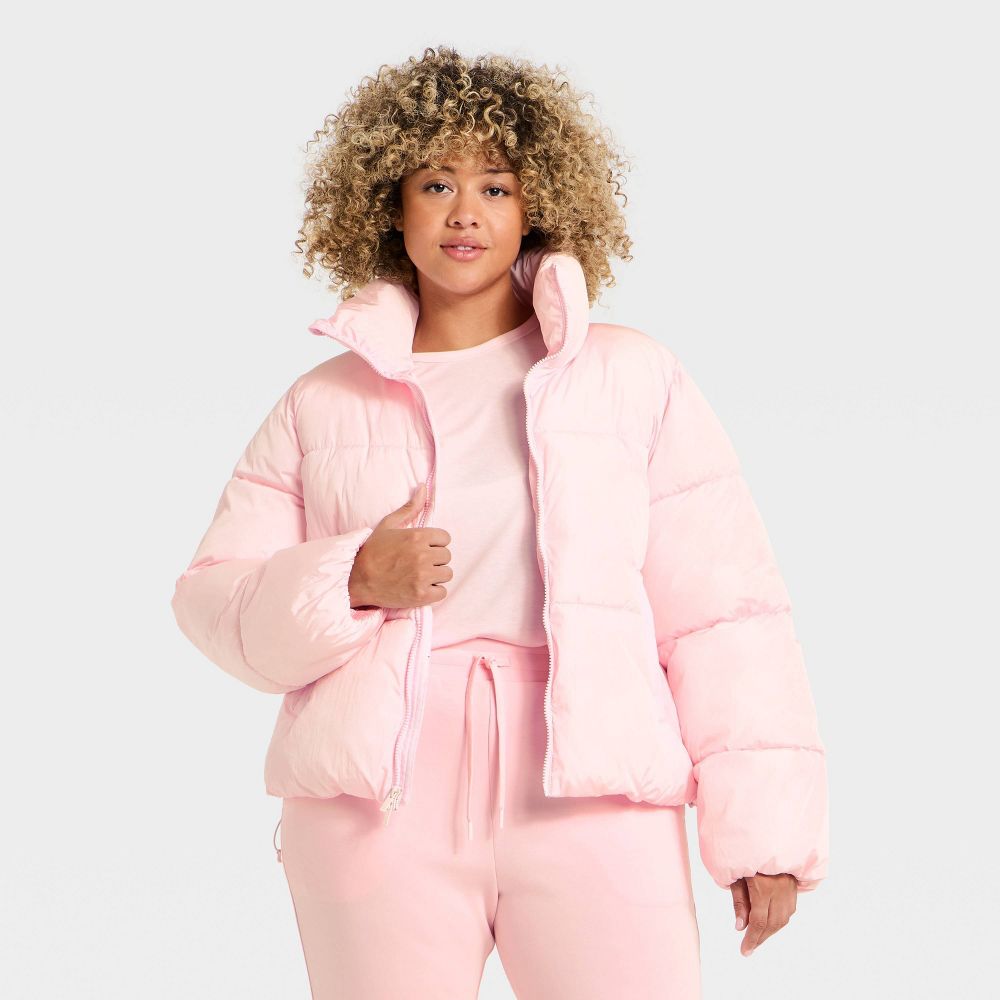New - Women's Puffer Jacket - All In Motion™ Light Pink XXL