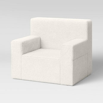 Open Box - Modern Chair Cream Sherpa - Pillowfort - Secondipity