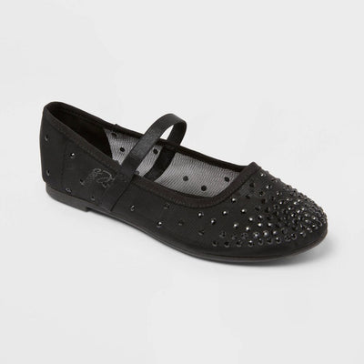 Open Box - Kids' Sybil Ballet Flats - art class™ Black 5