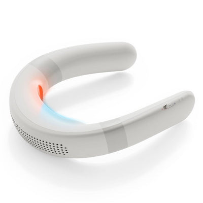 New - Sharper Image Cordless Cool and Heat Neckwear Device White
