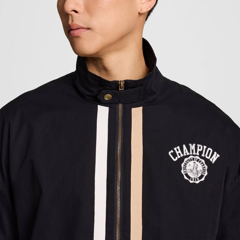 New - Champion Men's Homeroom Full Zip Jacket - Black S