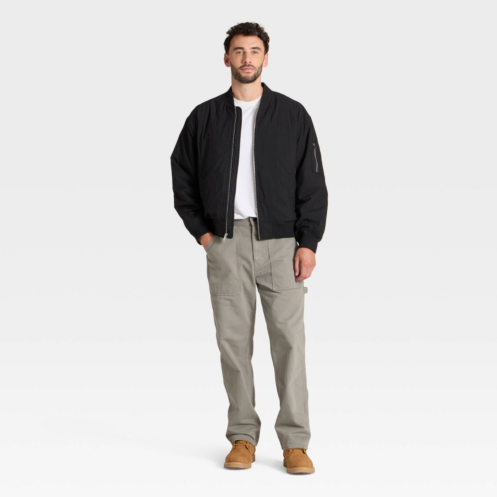New - Men's Varsity Jacket - Goodfellow & Co™ Black L