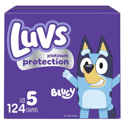 New - Luvs Pro Level Leak Protection Diapers Giant Pack - Size 5 - 124ct